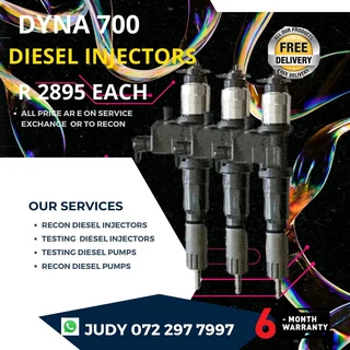 Dyna 700 Diesel Injectors for sale on service exchange or to recon