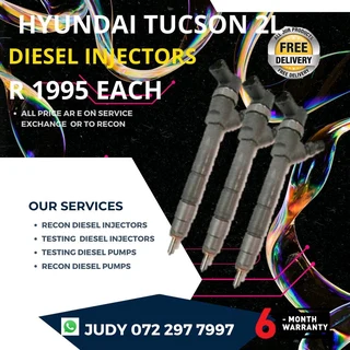 Hyundai Tucson 2L Diesel Injectors for sale on service exchange or to recon