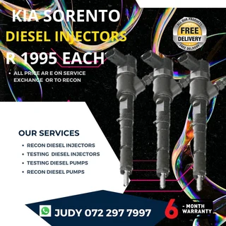 Kia Sorento Diesel Injectors for sale on service exchange or to recon