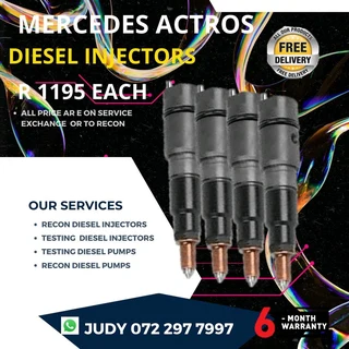 Mercedes Actros Diesel Injectors for sale on service exchange or to recon