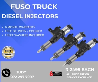 Fuso Truck Diesel Injectors for sale on service exchange or to recon