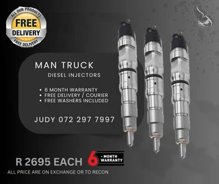 Man Truck Diesel Injectors for sale on service exchange or to recon