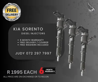 Kia Sorento Diesel Injectors for sale on service exchange or to recon