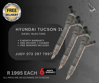 Hyundai Tucson 2L Diesel Injectors for sale on service exchange or to recon