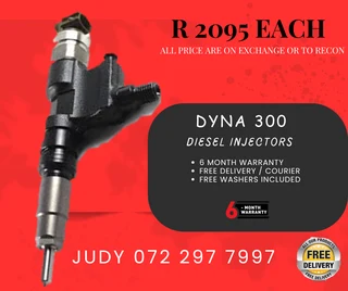 Dyna 300 Diesel Injectors for sale on service exchange or to recon