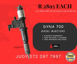 Dyna 700 Diesel Injectors for sale on service exchange or to recon