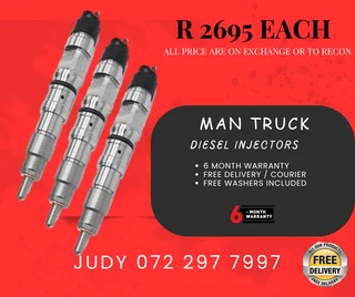 Man Truck Diesel Injectors for sale on service exchange or to recon