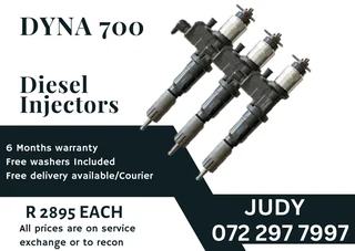 Dyna 700 Diesel Injectors for sale on service exchange or to recon