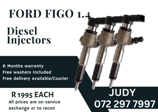 Ford Figo 1.4  Diesel Injectors for sale on service exchange or to recon