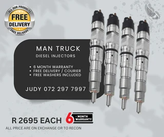 Man Truck Diesel Injectors for sale on service exchange or to recon