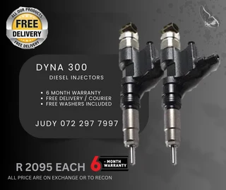 Dyna 300 Diesel Injectors for sale on service exchange or to recon