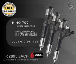 Hino 700 Diesel Injectors for sale with a 6 month warranty