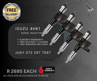 Isuzu 4HK1 Diesel Injectors for sale with a 6 month warranty