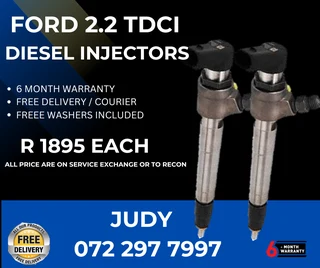 Ford 2.2 TDCI Diesel Injectors for sale with a 6 month warranty