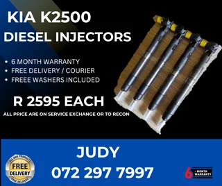 Kia K2500 Diesel Injectors for sale with a 6 month warranty