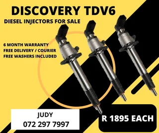 Discovery TDV6 Diesel Injectors for sale on service exchange or to recon