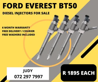 Ford Everest BT50 Diesel Injectors for sale on service exchange or to recon
