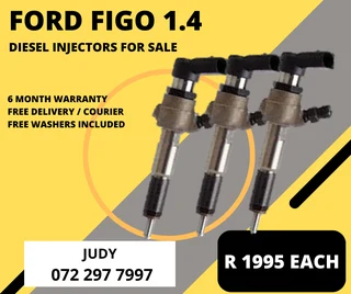 Ford Figo 1.4 Diesel Injectors for sale on service exchange or to recon