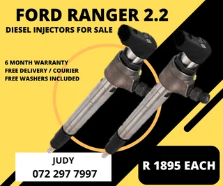 Ford Ranger 2.2 Diesel Injectors for sale on service exchange or to recon