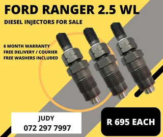 Ford Ranger 2.5 WL Diesel Injectors for sale on service exchange or to recon