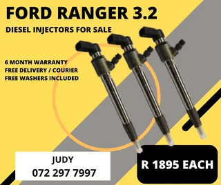 Ford Ranger 3.2 Diesel Injectors for sale on service exchange or to recon
