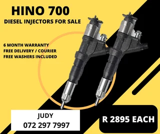 Hino 700 Diesel Injectors for sale on service exchange or to recon