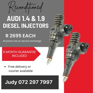 Audi 1.4 & 1.9 Diesel Injectors for sale on service exchange or to recon