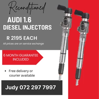 Audi 1.6 Diesel Injectors for sale on service exchange or to recon
