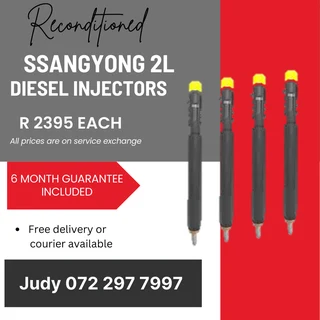 Ssangyong 2L Diesel Injectors for sale on service exchange or to recon