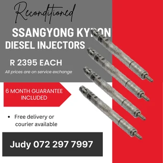 Ssangyong Kyron Diesel Injectors for sale on service exchange or to recon