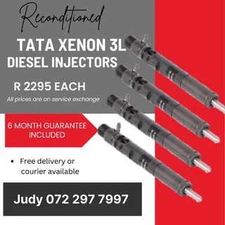 Tata Xenon 3L Diesel Injectors for sale on service exchange or to recon