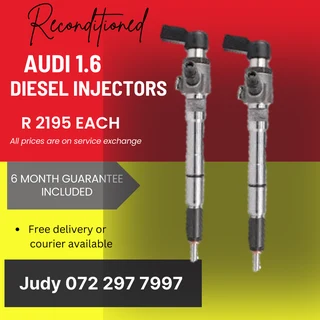 Audi 1.6 Diesel Injectors for sale on service exchange or to recon