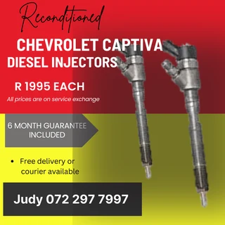 Chevrolet Captiva Diesel Injectors for sale on service exchange or to recon
