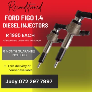 Ford Figo 1.4 Diesel Injectors for sale on service exchange or to recon