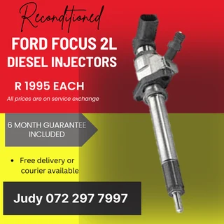 Ford Focus 2L Diesel Injectors for sale on service exchange or to recon