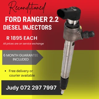 Ford Ranger 2.2 Diesel Injectors for sale on service exchange or to recon