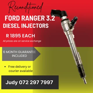 Ford Ranger 3.2 Diesel Injectors for sale on service exchange or to recon