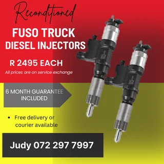 Fuso Truck Diesel Injectors for sale on service exchange or to recon