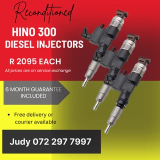Hino 300 Diesel Injectors for sale on service exchange or to recon