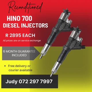 Hino 700 Diesel Injectors for sale on service exchange or to recon