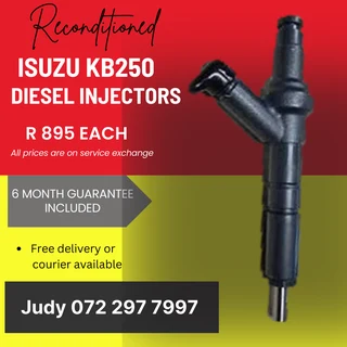 Isuzu KB250 Diesel Injectors for sale on service exchange or to recon