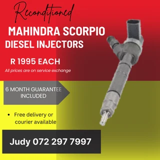 Mahindra Scorpio Diesel Injectors for sale on service exchange or to recon