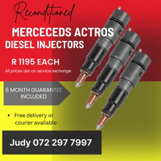 Mercedes Actros Diesel Injectors for sale on service exchange or to recon