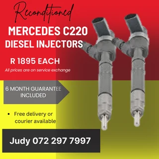Mercedes C220 Diesel Injectors for sale on service exchang or to recon