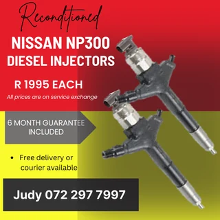 Nissa NP300 Diesel Injectors for sale on service exchange or to recon