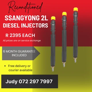 Ssangyong 2L Diesel Injectors for sale on service exchange or to recon