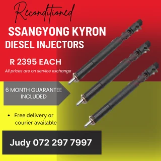 Ssangyong Kyron Diesel Injectors for sale on service exchange or to recon