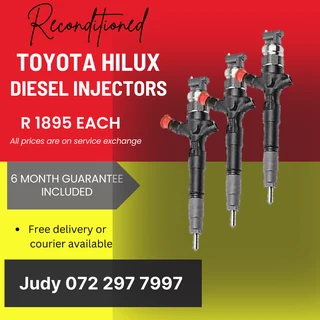 Toyota Hilux Diesel Injectors for sale on service exchange or to recon