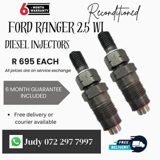 Ford Ranger 2.5 WL Diesel Injectors for sale on service exchange or to recon