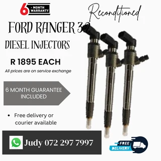 Ford Ranger 3.2 Diesel Injectors for sale on service exchange or to recon